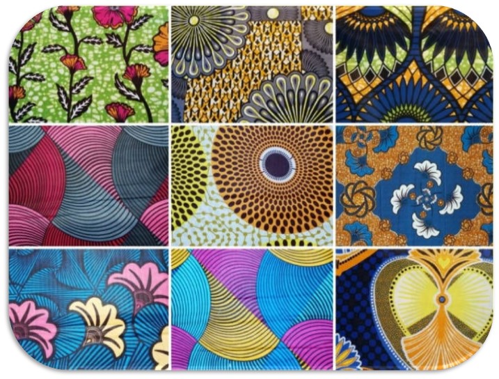 Polyester African Prints Cotton Feel Fabrics